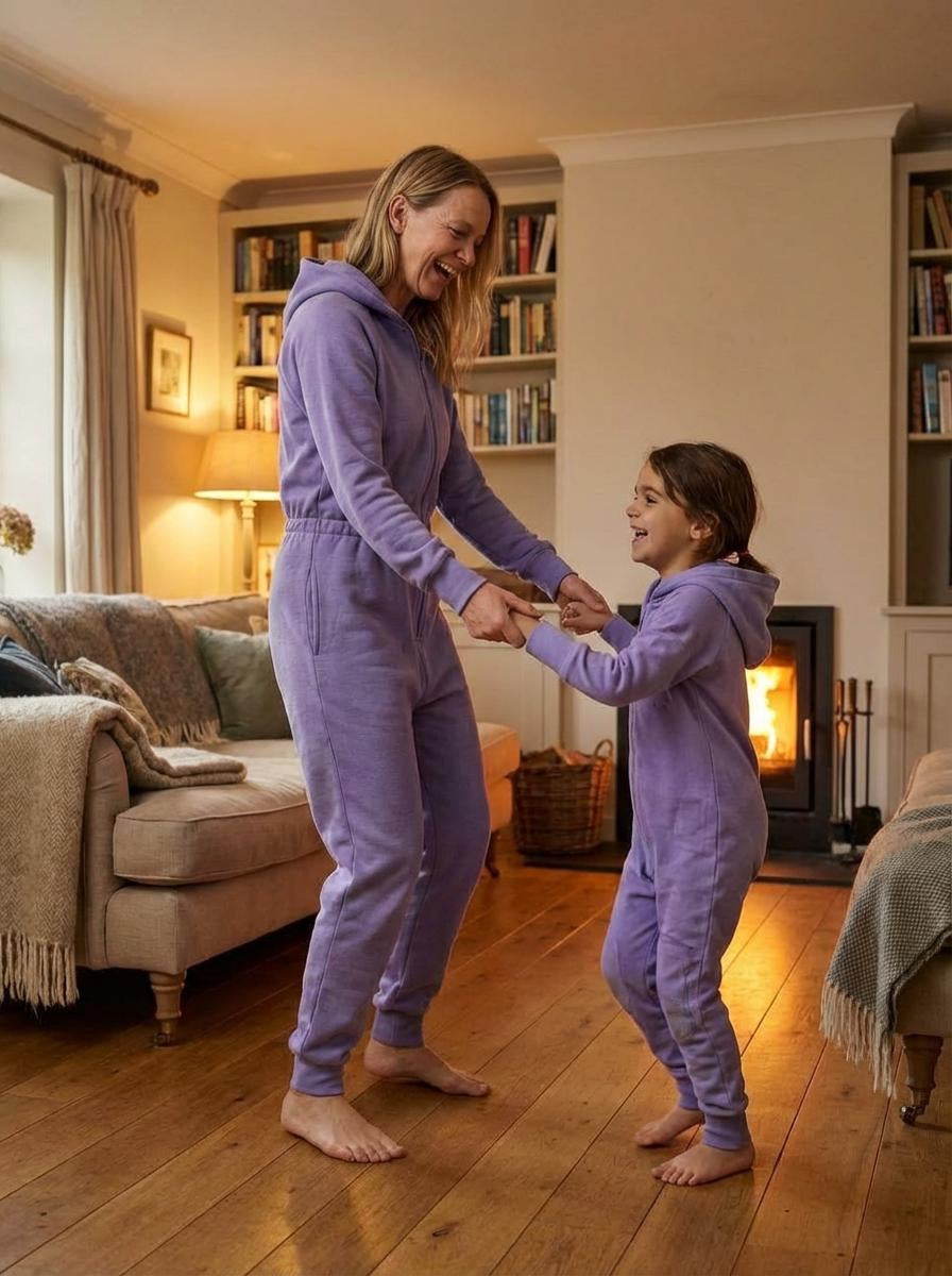 Adult lavender jumpsuit